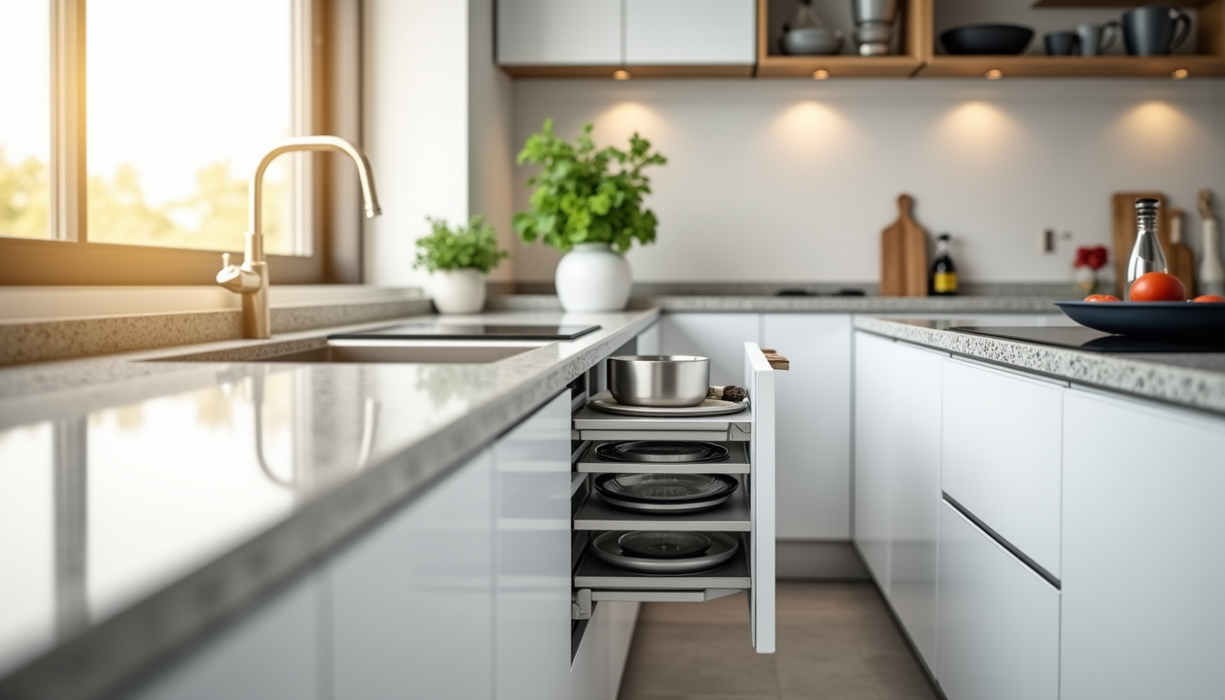 Illustration : les coins de la cuisine, souvent difficiles à — idées astucieuses pour optimiser l'espace dans votre cuisine