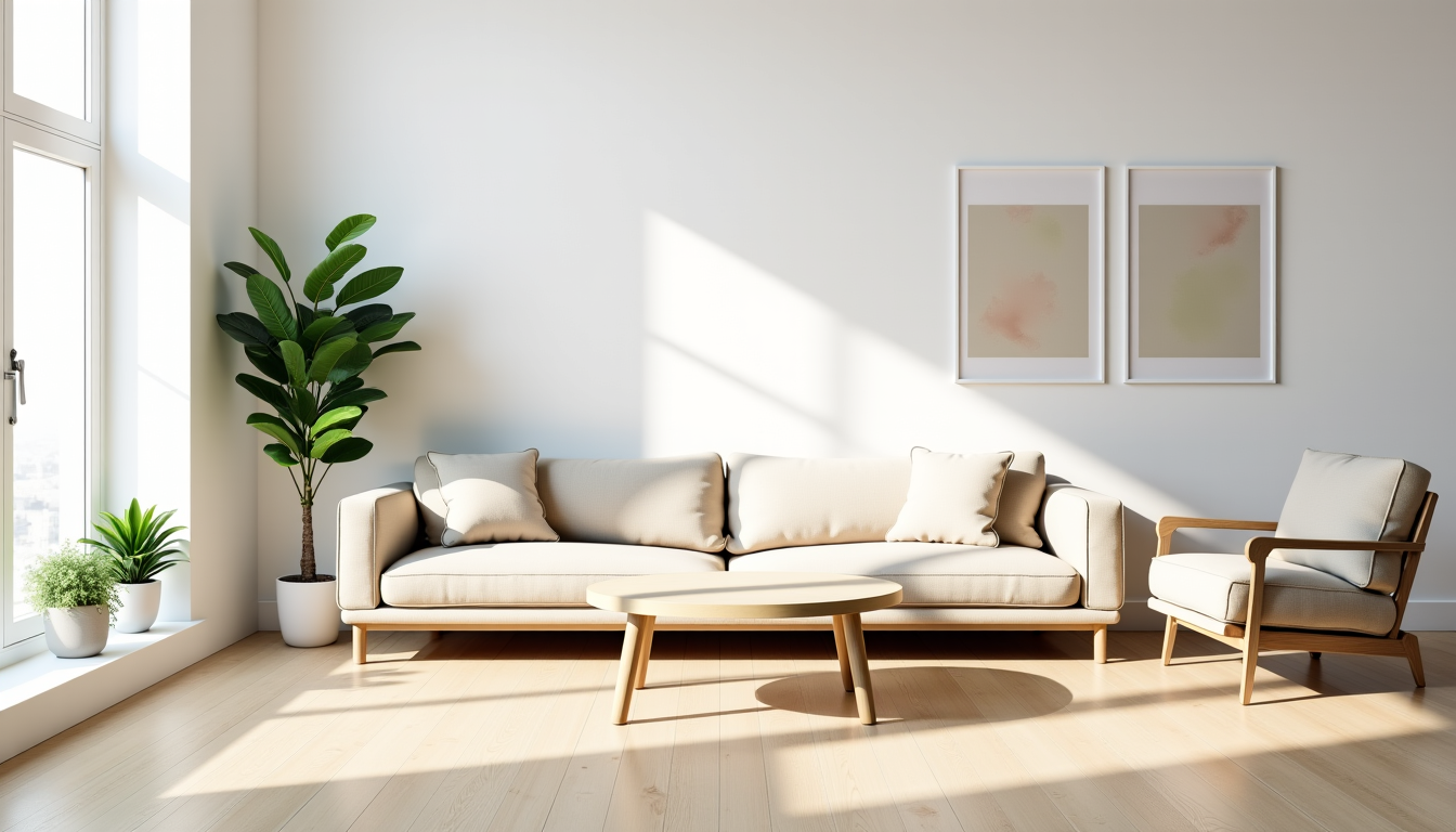 Illustration : pureté, clarté, espace, simplicité toutes les pièces (en — la décoration intérieure influence-t-elle notre humeur ?