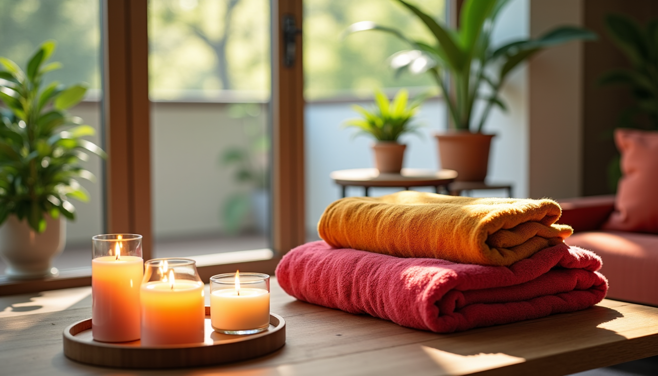 Illustration : pensez également à des bougies parfumées, des serviettes — sublimer votre intérieur avec des idées créatives ?