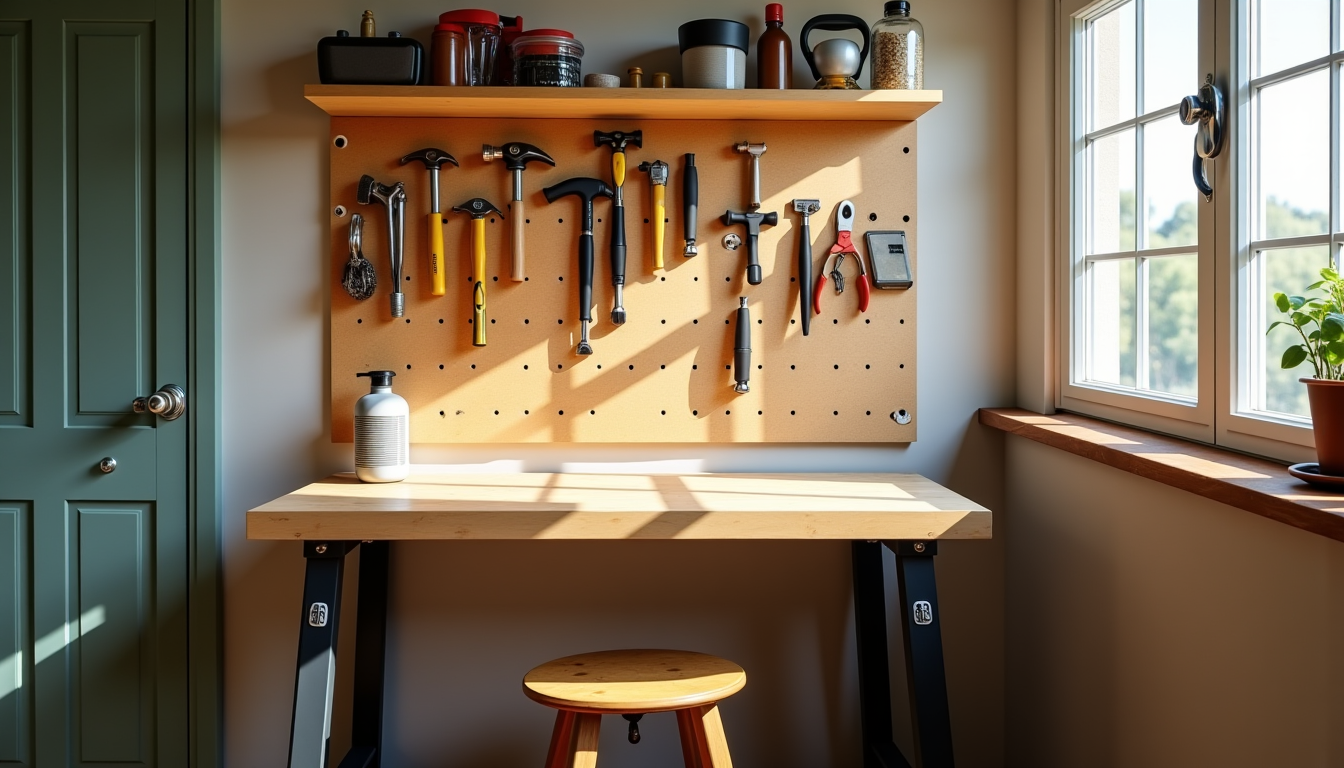 créer son espace de bricolage : astuces et idées pratiques — si l'espace est limité, un plan de travail