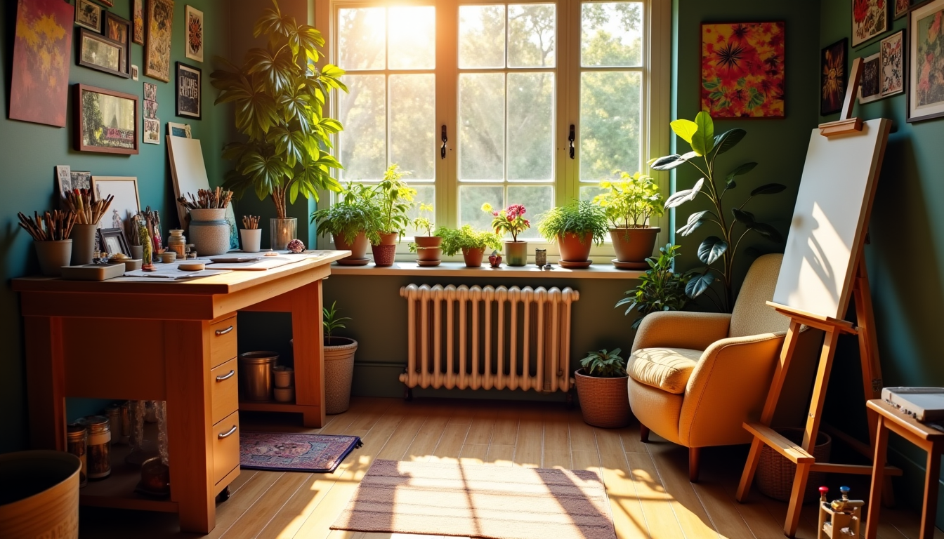 Illustration : la transformation d'un espace en atelier créatif peut — transformer votre maison en atelier créatif ?