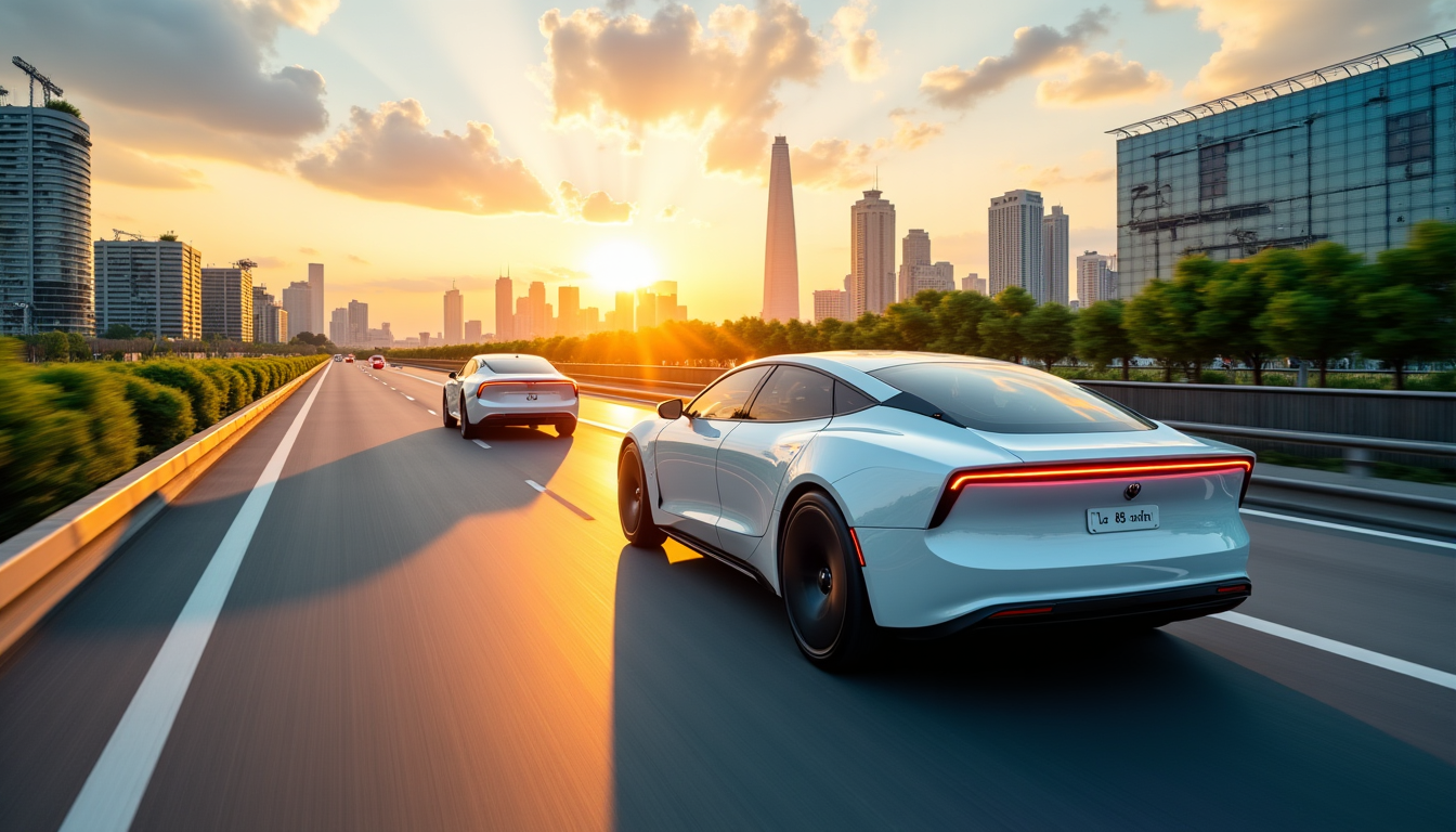 l'avenir de l'automobile : innovation et durabilité — ion véhicule-à-véhicule (v2v) et véhicule-à-infrastructure (v2i) pour une