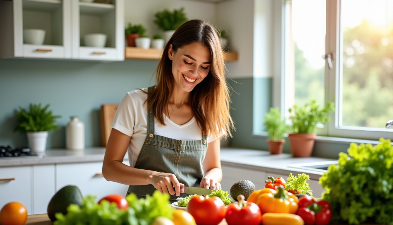 Illustration : « le rééquilibrage alimentaire, c'est manger mieux sans — rééquilibrer son alimentation sans frustration : le guide complet pour débuter