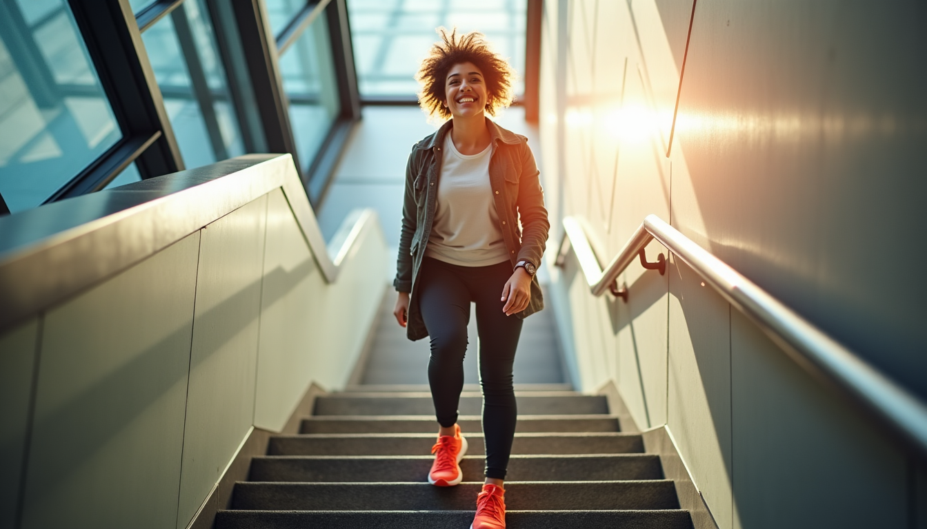 cultiver le bien-être : astuces pour une vie équilibrée — vous pouvez commencer par privilégier les escaliers plutôt
