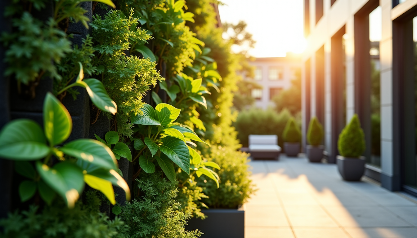 Illustration : les jardins verticaux modulables, qu'ils soient composés de — créer un jardin maison : astuces pour un espace verdoyant