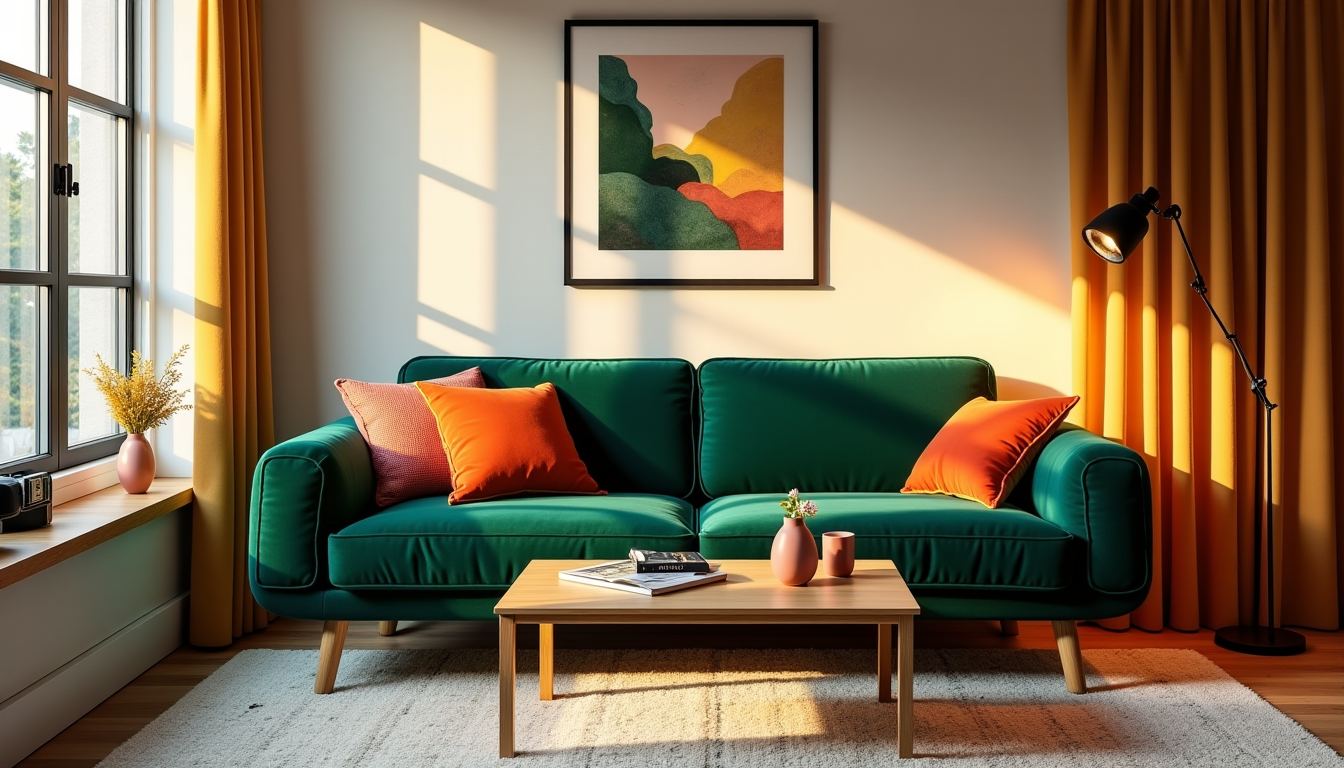 Illustration : l'éclairage et les couleurs sont les véritables architectes — l'art de vivre chez soi : confort et style à la maison