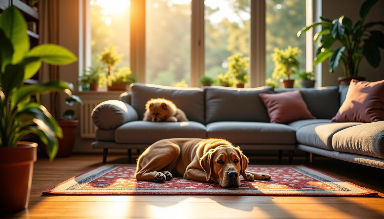 vivre en harmonie : animaux et maison se rencontrent — aussi pour sa fonctionnalité et sa capacité à