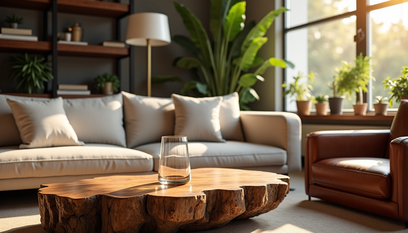 créer une ambiance unique avec des objets déco personnalisés — osez mixer les textures : le bois brut
