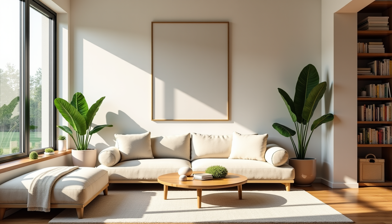 style épuré et chaleureux pour une maison accueillante — placez des miroirs stratégiquement pour refléter la lumière