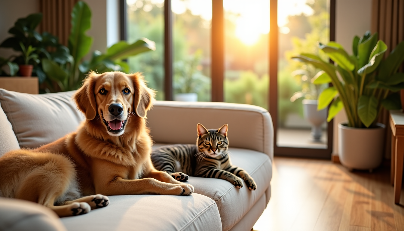 Illustration : une bonne éducation et une socialisation précoce sont — animaux et la maison : vivre ensemble harmonieusement