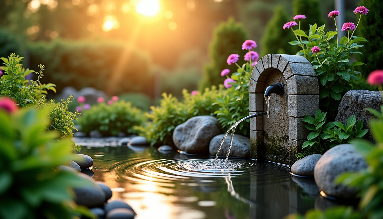 aménagez un coin de paradis dans votre jardin — il existe de nombreuses options, des fontaines murales