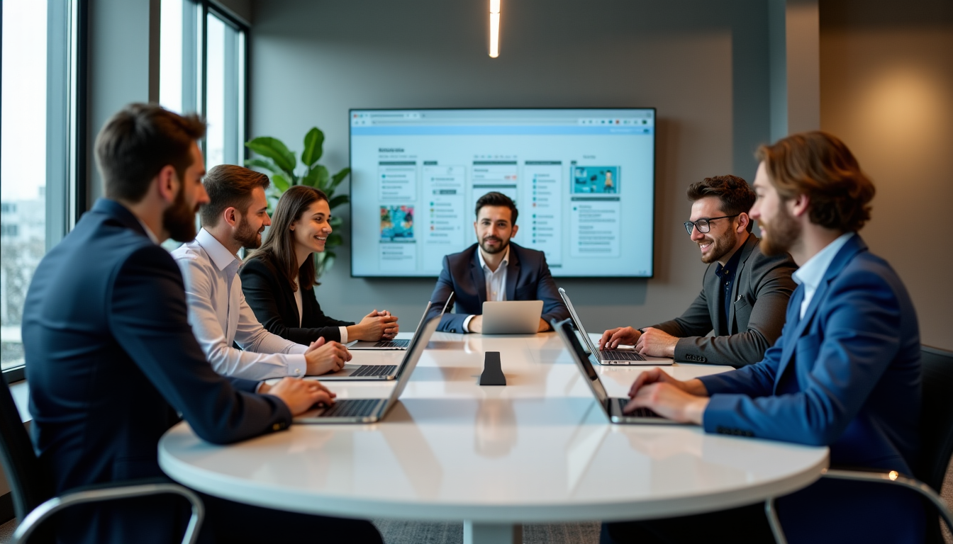 plateformes qui facilitent le travail collaboratif entre plusieurs services (entrprise) — un système de gestion documentaire centralisé garantit que