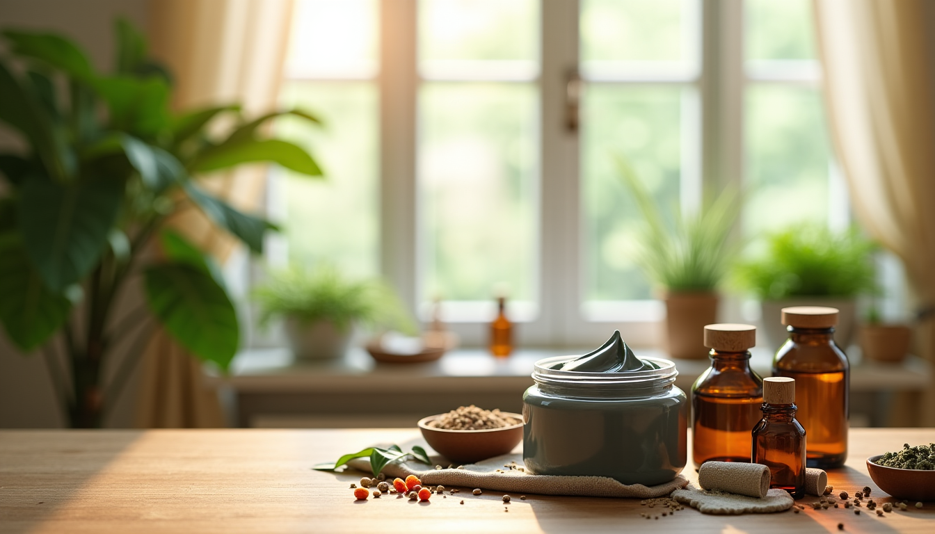 différences entre soins naturels et soins dermatologiques — ses propriétés absorbantes, purifiantes et reminéralisantes, idéale pour