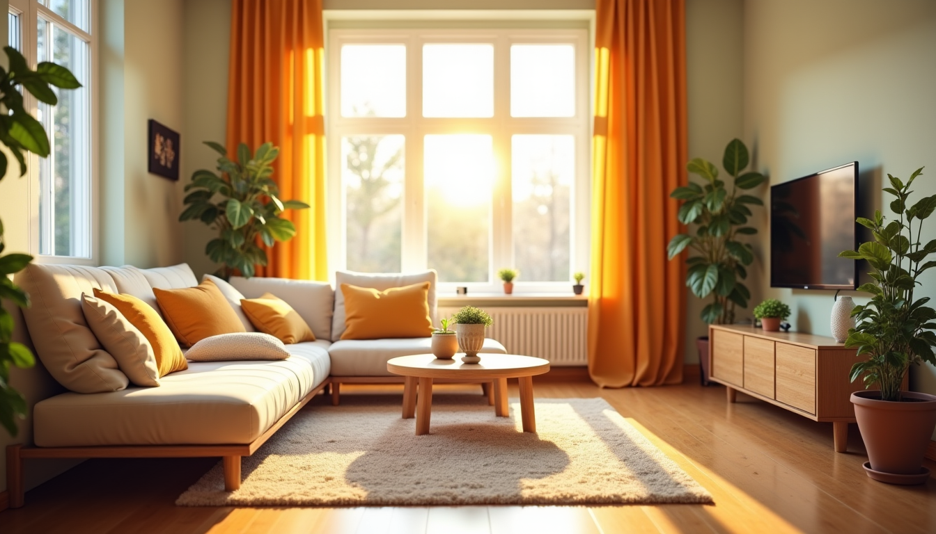 Illustration : à l'inverse, un sol trop sombre pourrait alourdir — harmoniser les couleurs pour un intérieur apaisant