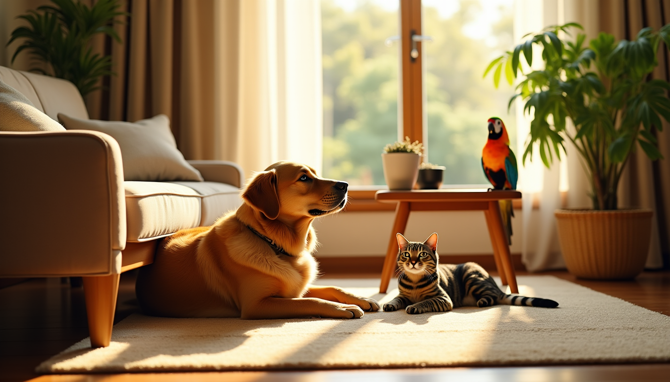 Illustration : « chaque animal est un individu unique avec — secrets de cohabitation entre animaux et maison
