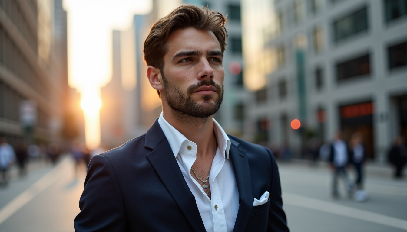 Illustration : les bijoux masculins ont gagné en popularité, adoptant — accessoires indispensables de la garde robe masculine en 2026
