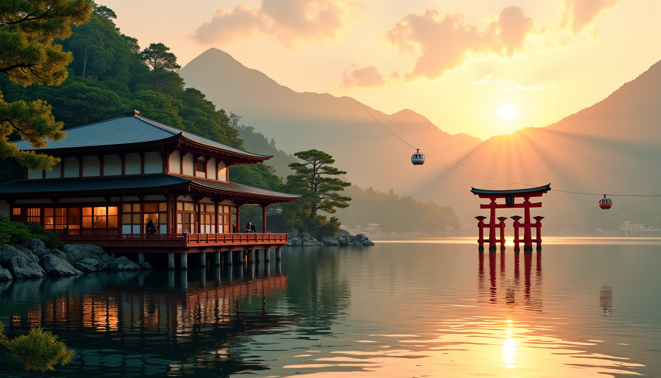 circuit de 10 jours au japon entre auberges traditionnelles et villes incontournables — naviguez sur le lac, admirez le torii de