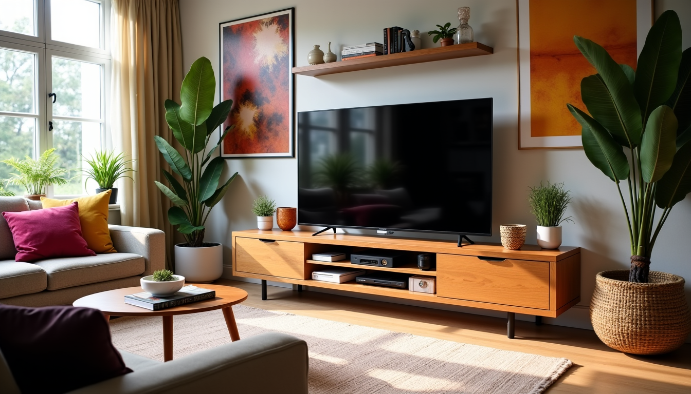 Illustration : parfait pour optimiser un coin de pièce souvent — choisir un meuble tv qui valorise réellement son salon ?