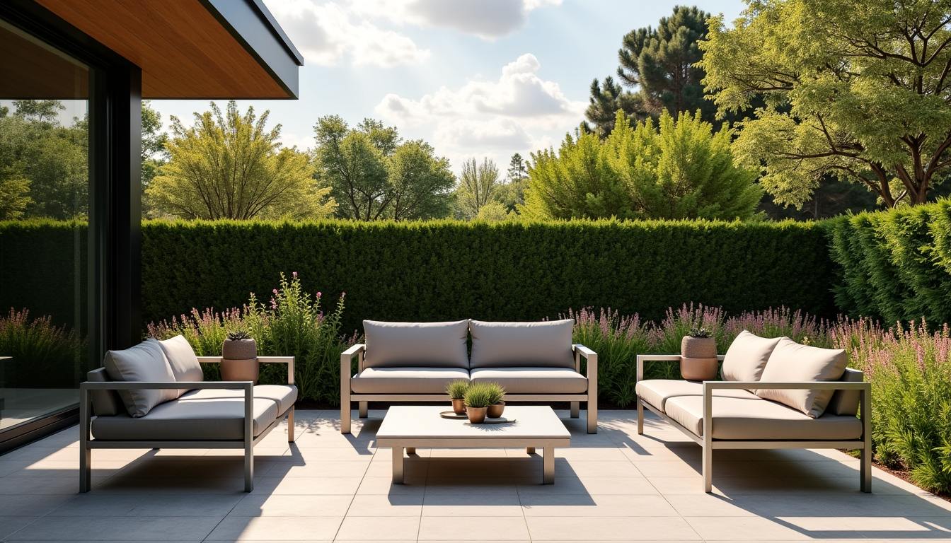 Illustration : les amateurs de lignes contemporaines se tourneront vers — bien choisir son salon de jardin : le guide pour un extérieur confortable