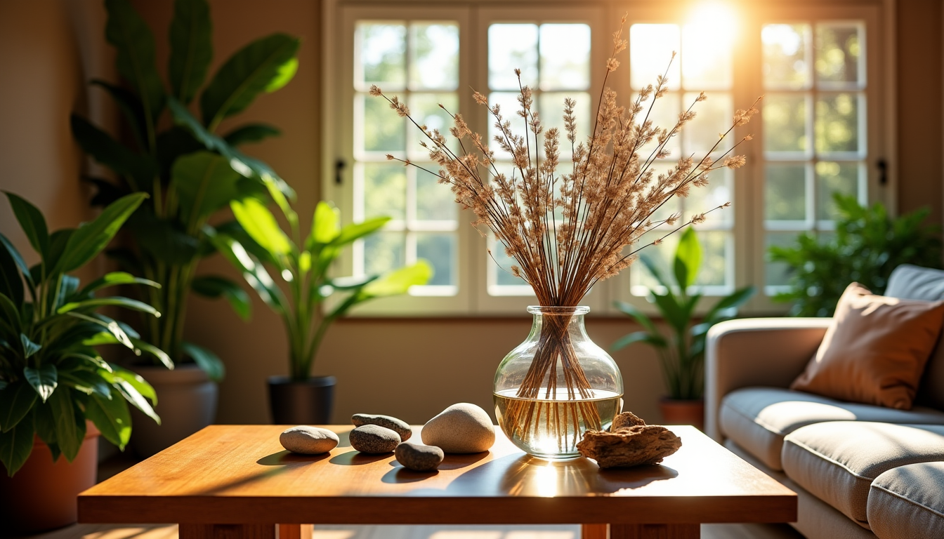 Illustration : en plus des plantes, vous pouvez intégrer des — idées créatives pour personnaliser votre intérieur
