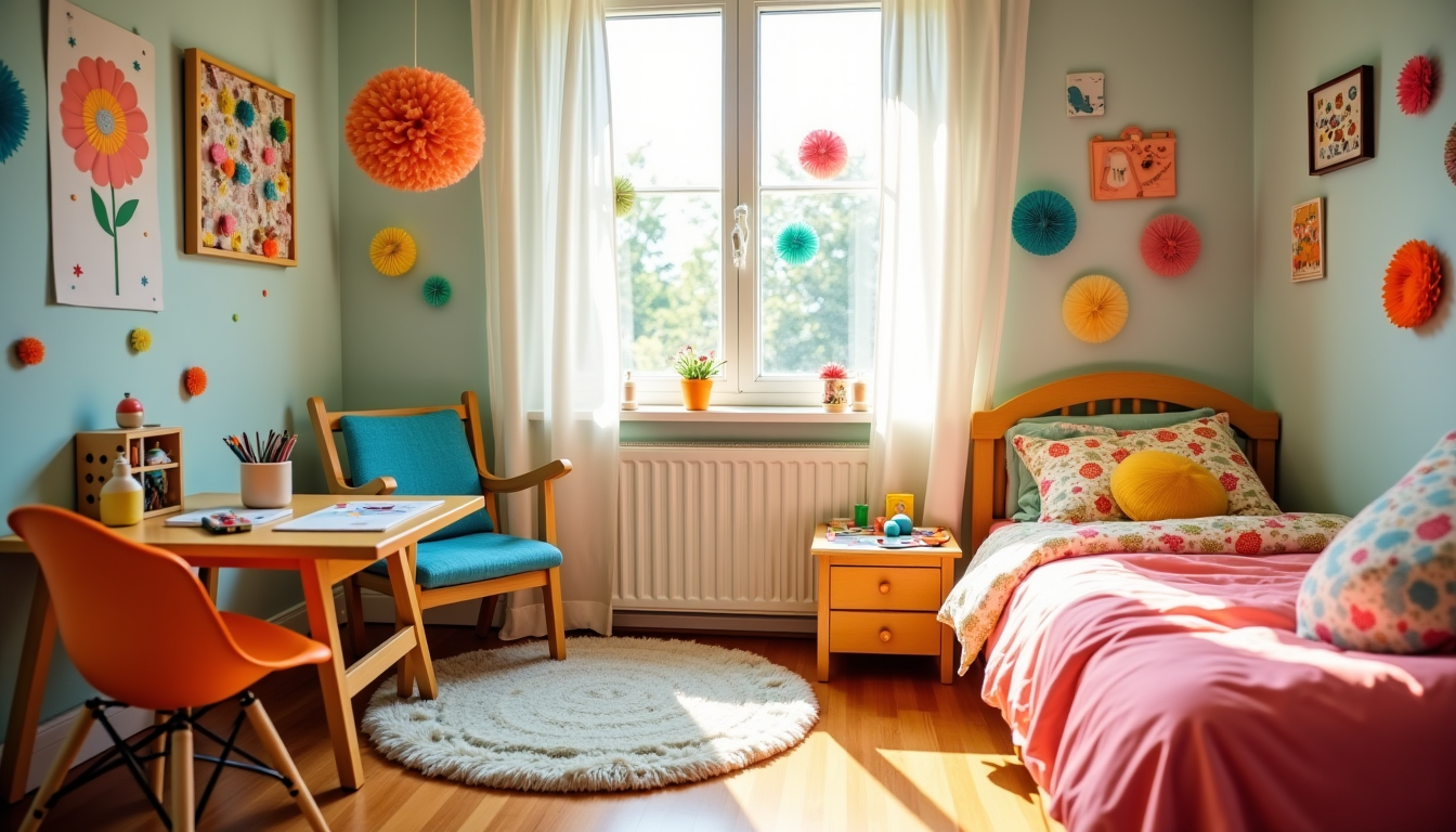 Illustration : pour la chambre d'enfant, des activités manuelles peuvent — idées créatives pour une maison élégante et fonctionnelle