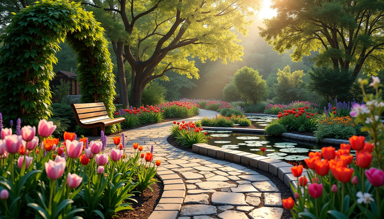 créer un coin de paradis : astuces pour un jardin harmonieux — en structurant l'espace de cette manière, vous évitez