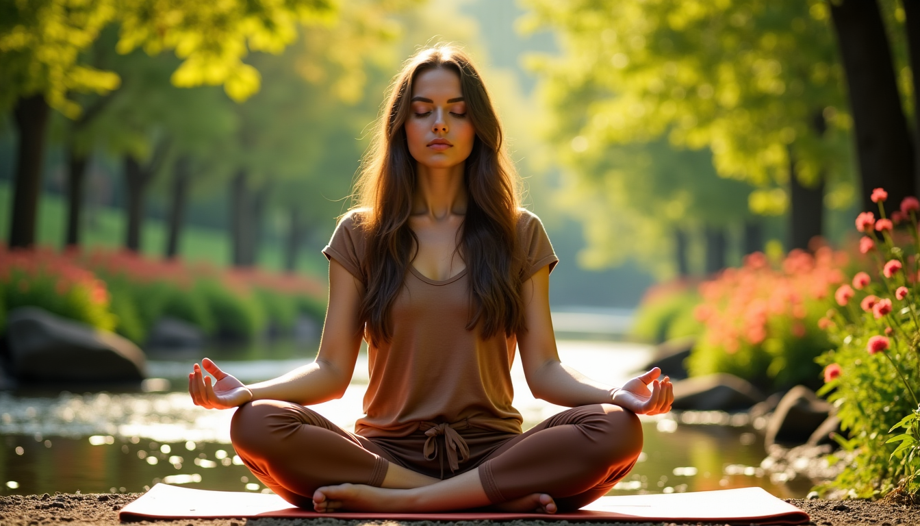 Illustration : la méditation développe une forme de force intérieure. — méditation quotidienne : améliorer sa santé mentale