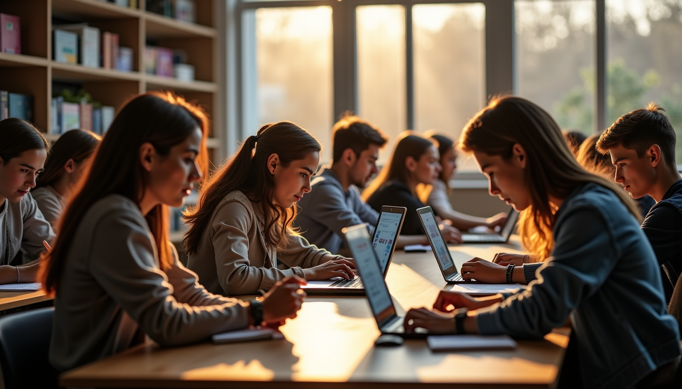 impact du numérique sur l'éducation et la société moderne — géographiquement ou socialement, via des cours en ligne