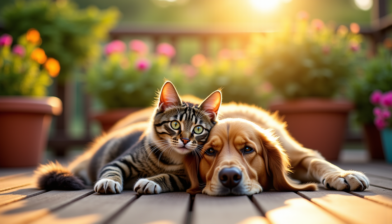 Illustration : pour favoriser une meilleure harmonie et une amitié — amitié durable entre chats et chiens : mythe ou réalité