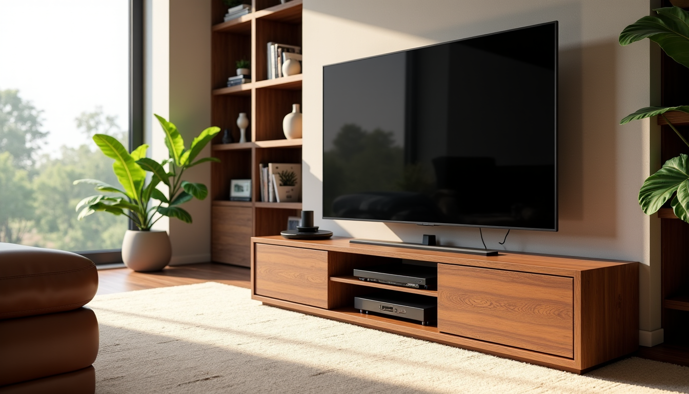 choisir la taille de son meuble tv pour un grand écran ? — une profondeur adéquate permet également une meilleure gestion