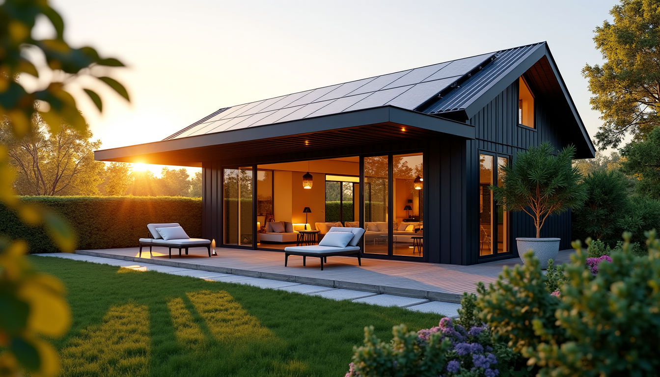Illustration : pour maximiser votre autoconsommation, envisager un système de — pergola solaire pour une maison de plain-pied ?