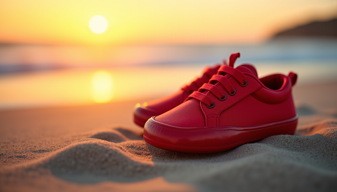 le sabot de bébé rouge est la chaussure star de l'été ? — les modèles pensés pour les bébés privilégient des