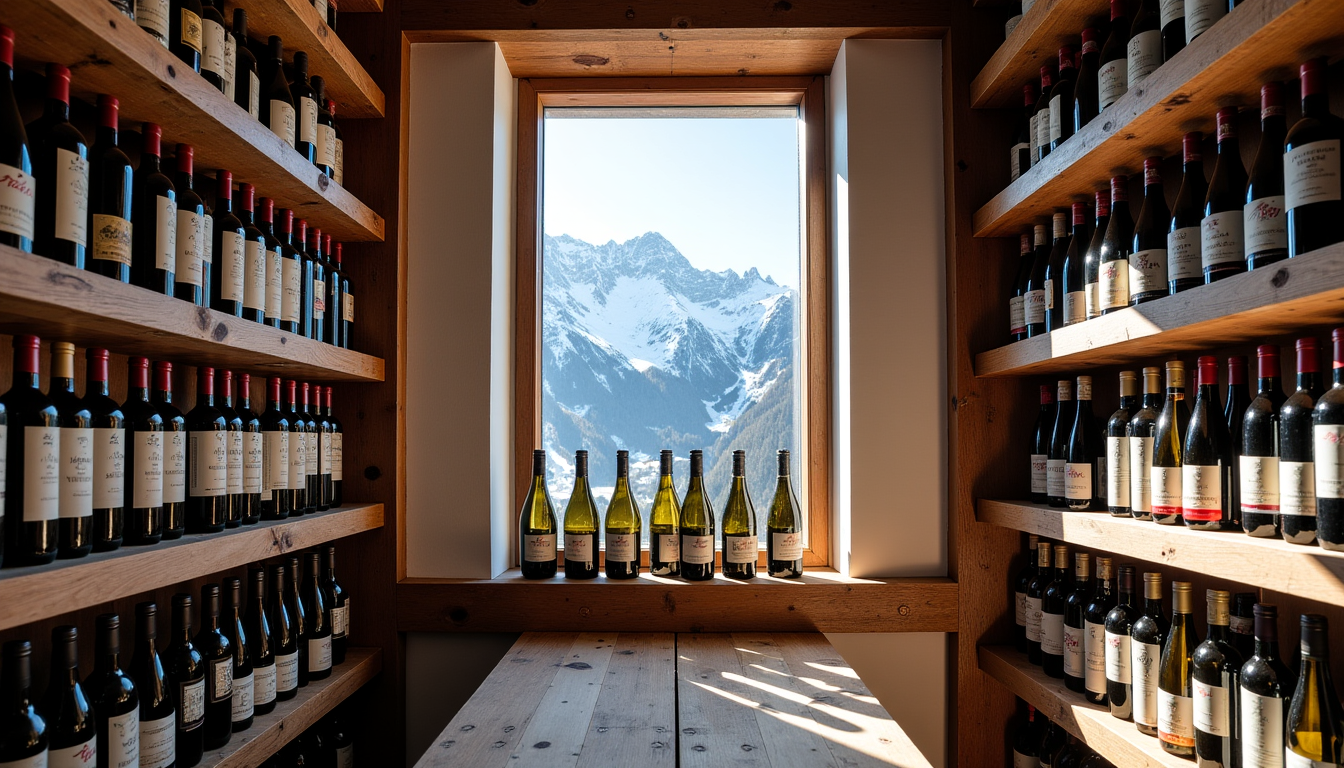 Illustration : megève, nichée au cœur des alpes, offre un — choisir un bon caviste à megève pour des vins d’exception en montagne ?