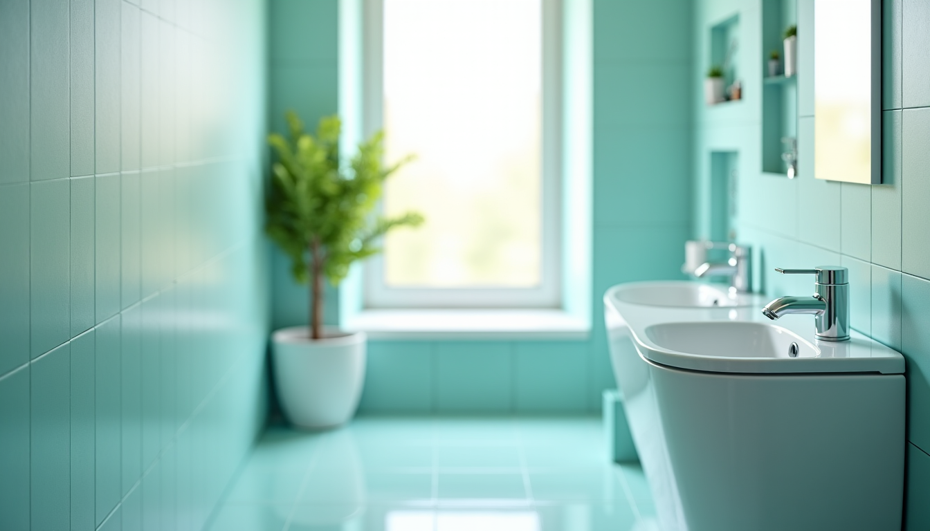Illustration : pour les douches, l'installation de panneaux muraux sans — couleurs idéales pour agrandir visuellement les petites salles de bain