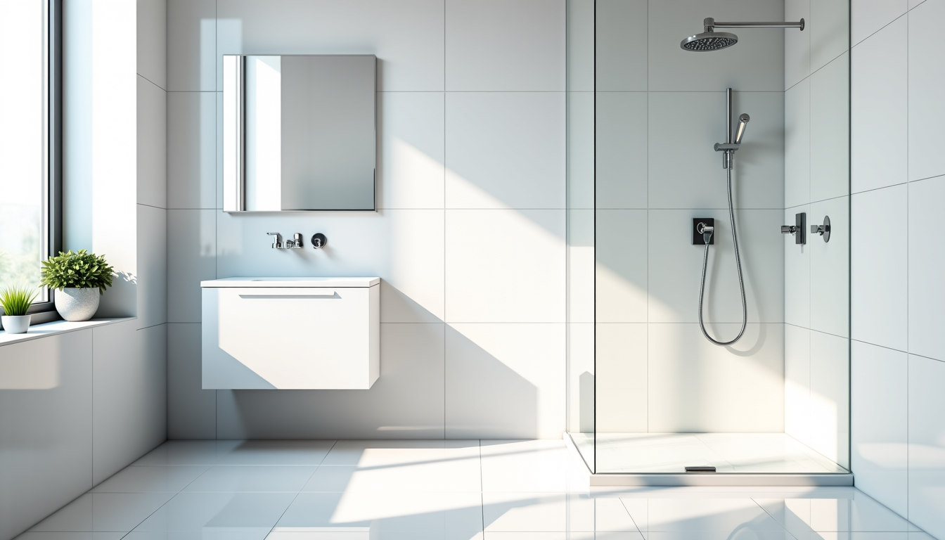 Illustration : « dans un espace contraint, chaque élément doit — rendre les petites salles de bain plus modernes et fonctionnelles ?