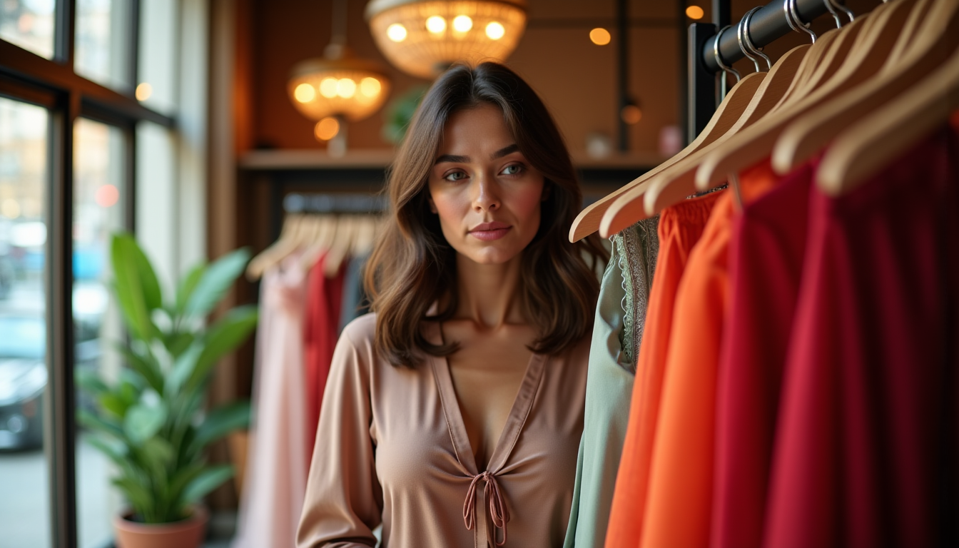 Illustration : la location de vêtements est une autre alternative — l'élégance durable : choisir le style responsable