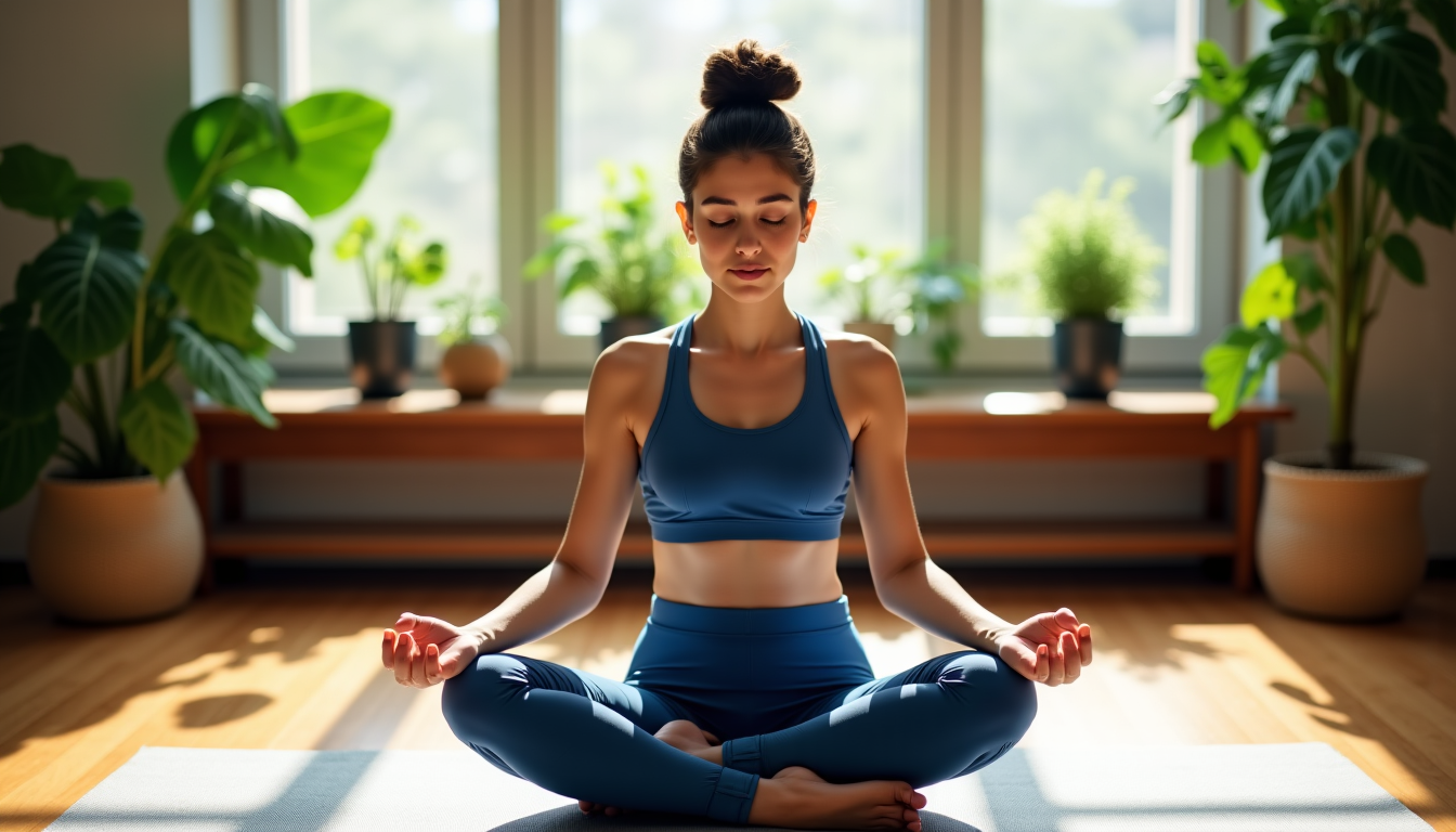Illustration : la régularité, même à petites doses, est plus — améliorez votre bien-être grâce au yoga quotidien