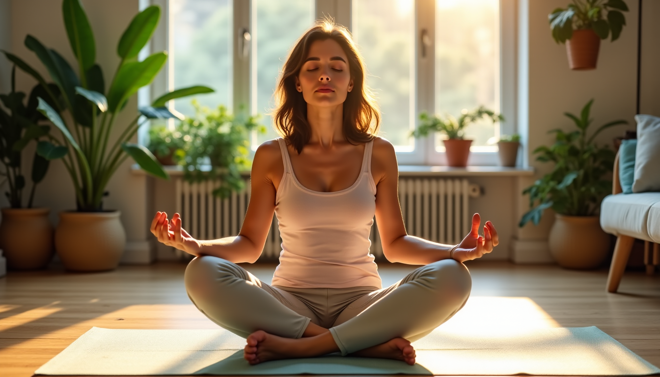 Illustration : l'idée d'une pratique quotidienne peut sembler intimidante, mais — équilibrez votre esprit : l'art subtil du yoga quotidien