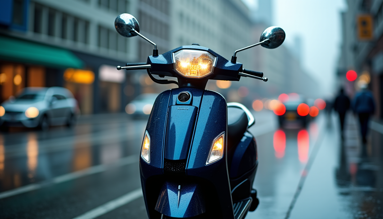 préparer un scooter pour affronter la saison des pluies en ville ? — feux de détresse peuvent alerter les autres conducteurs