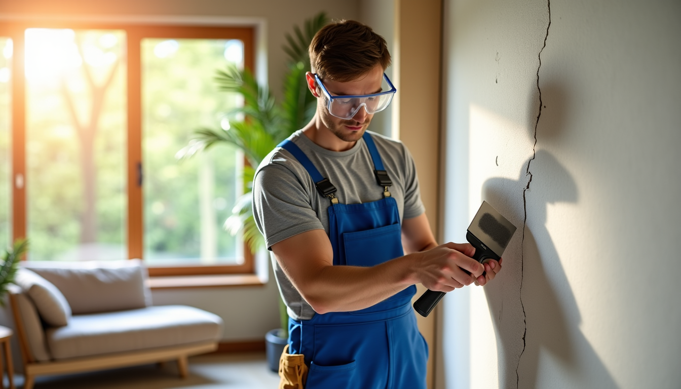 réparer un mur fissuré sans refaire toute la peinture ? — le choix de l'enduit est particulièrement important. les