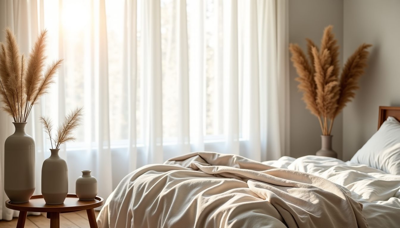 astuces déco pour rendre une chambre plus apaisante — tits objets décoratifs, vases toucher frais, aspect brut