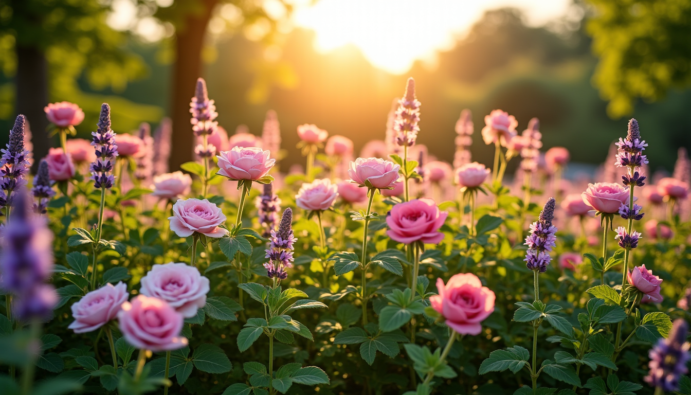 Illustration : vous pouvez également jouer sur les hauteurs de — intégrer des fleurs parfumées dans son jardin ?