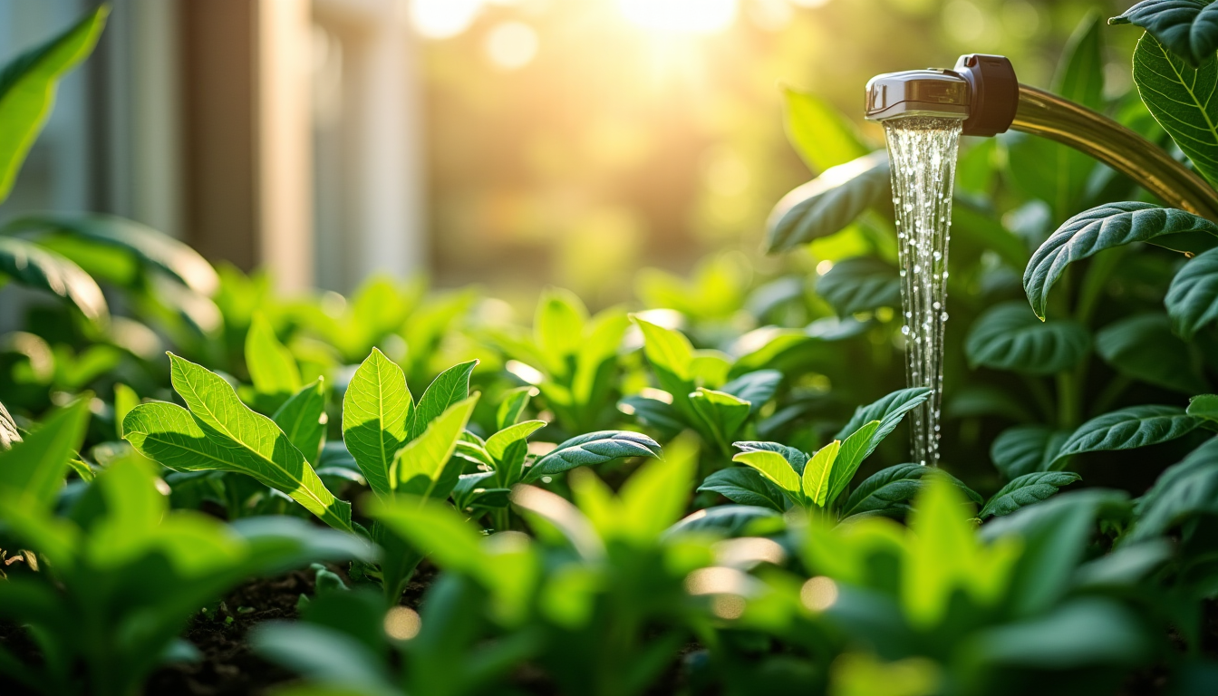 Illustration : enfin, les programmateurs d'arrosage automatique peuvent grandement faciliter — entretenir ses plantes pendant les fortes chaleurs ?