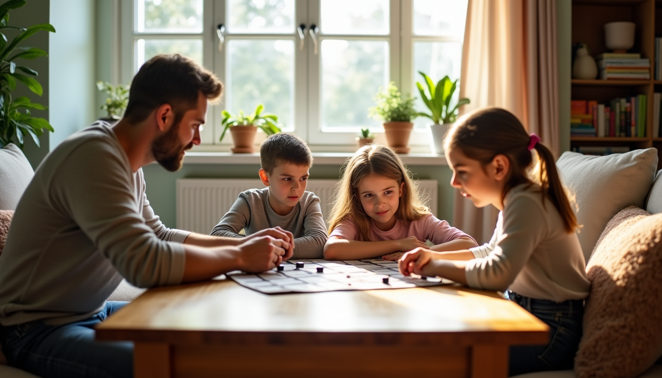 Illustration : les parents, par exemple, peuvent montrer l'exemple en — éviter la dépendance aux jeux vidéo ?