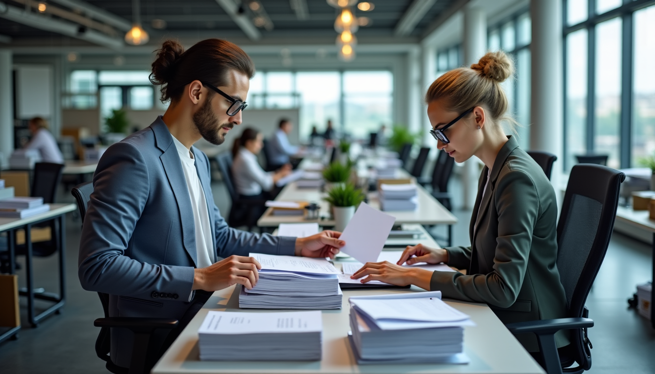 Illustration : en centralisant tous les documents, qu'ils soient issus — optimiser la distribution du courrier en entreprise : un levier de productivité caché