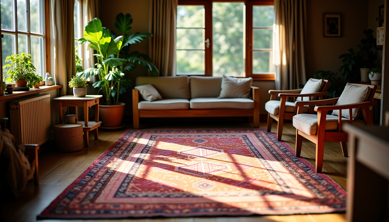 wat de kilim ons leert over de schoonheid van handgemaakte meubels — de patronen en kleuren van een kilim zijn
