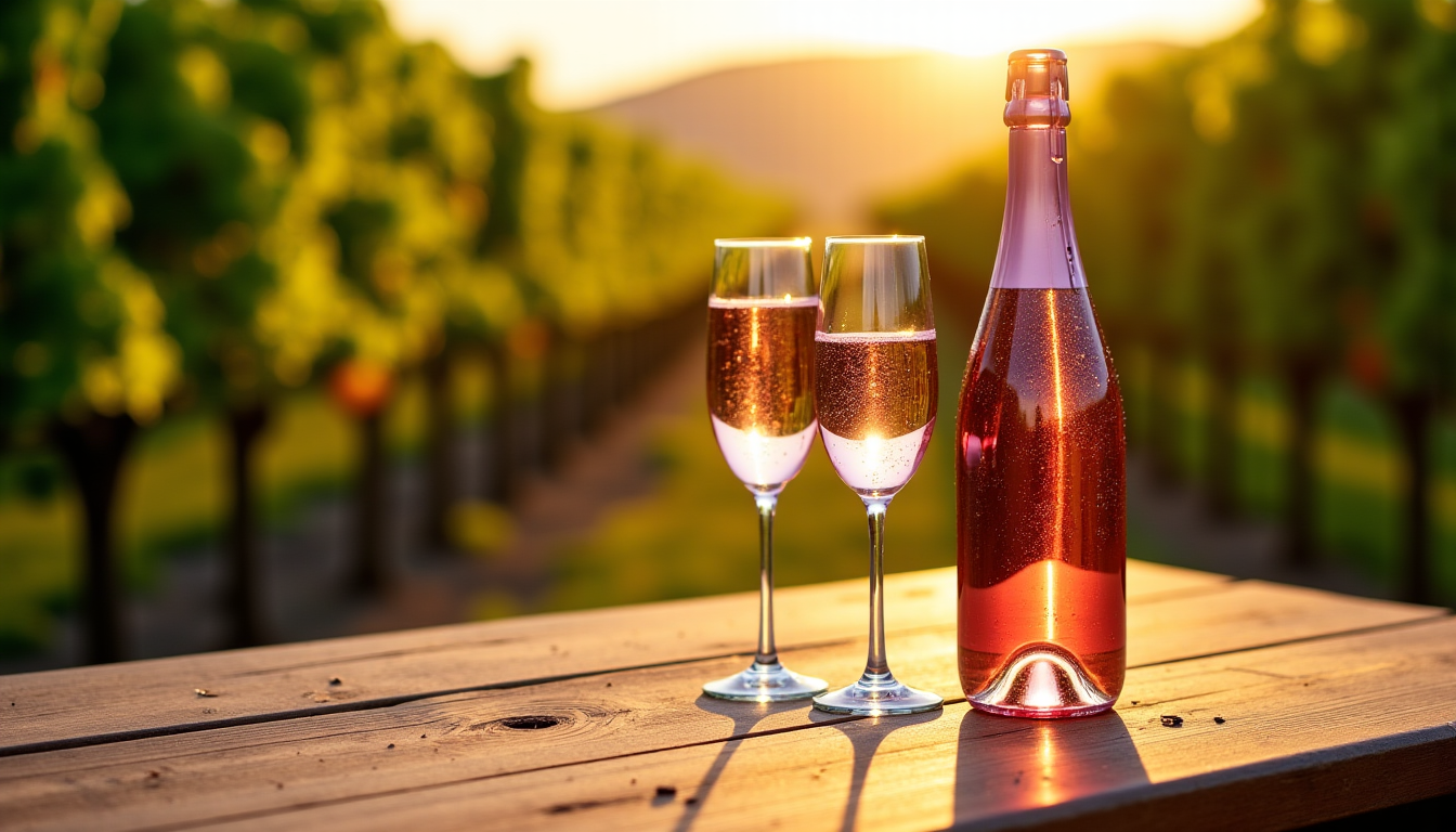 Illustration : rosé champagne achieves its beautiful pink hue either — champagne wine: exploring its unique characteristics