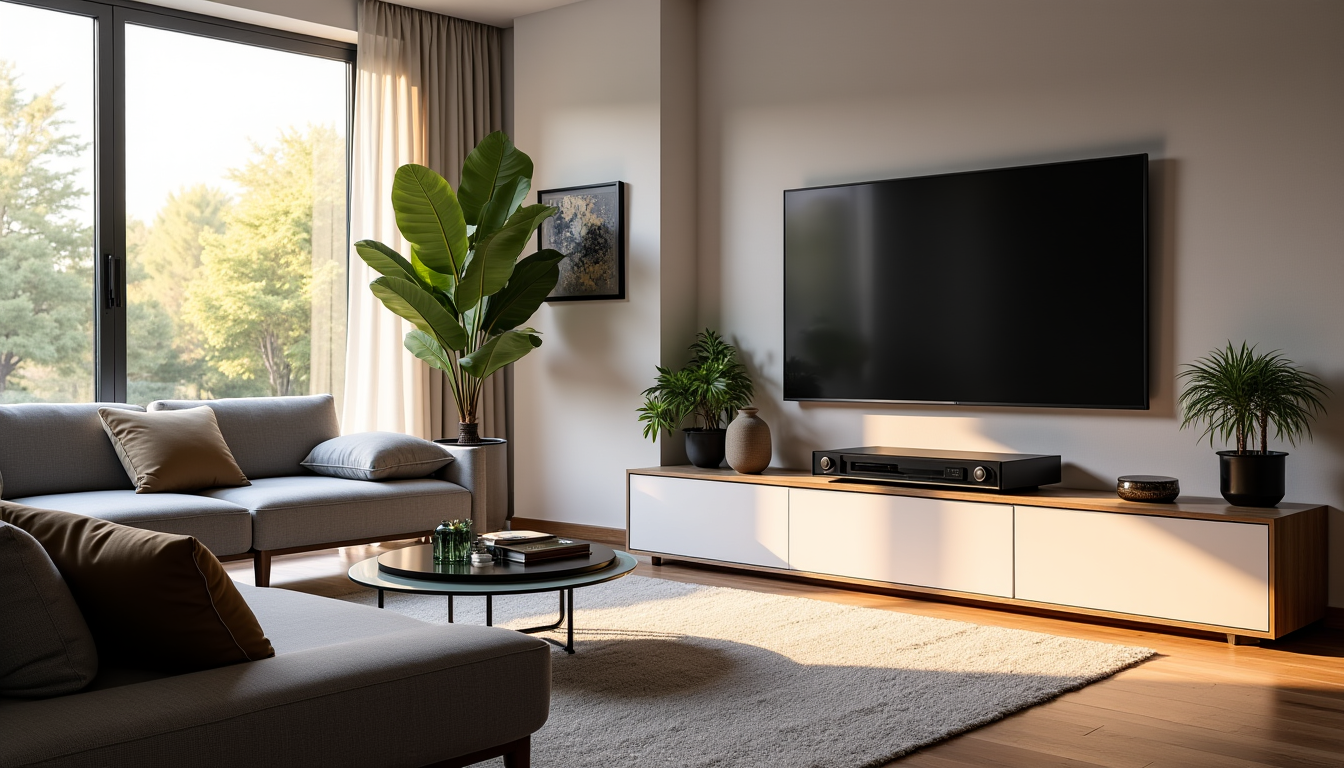 aménager un salon chic avec un ensemble meuble tv moderne — au-delà de sa fonction première, le meuble tv