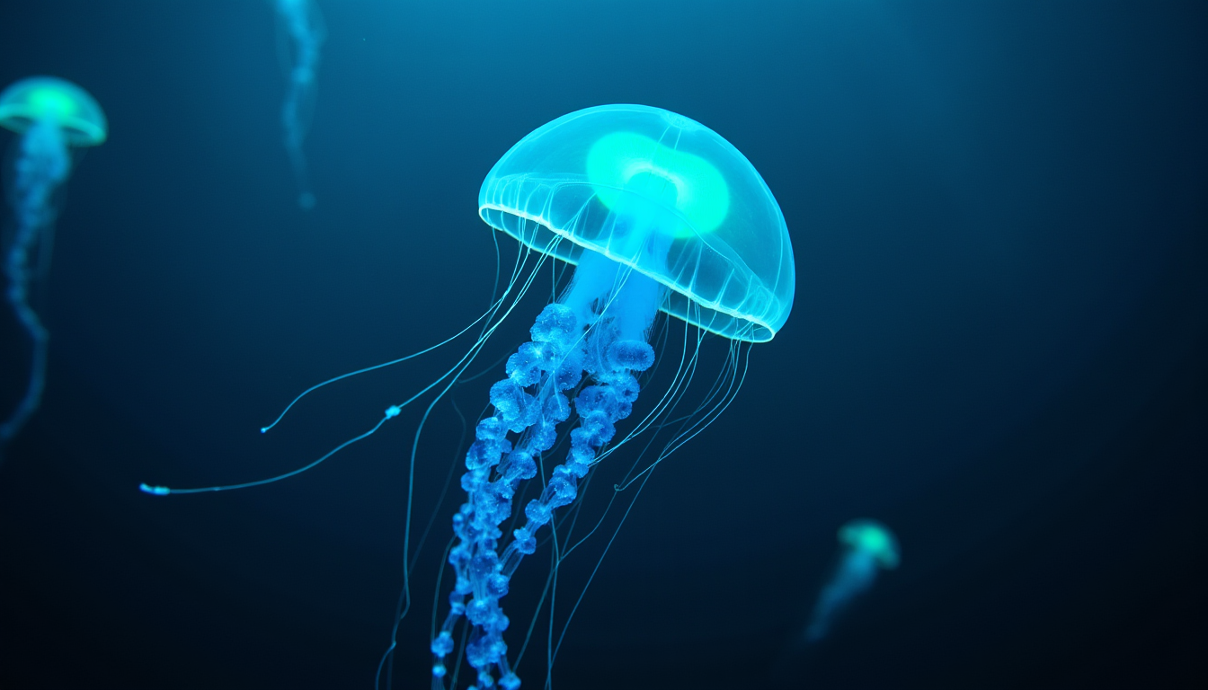 créatures fascinantes peuplent notre planète — dans les profondeurs bleues de notre planète, on