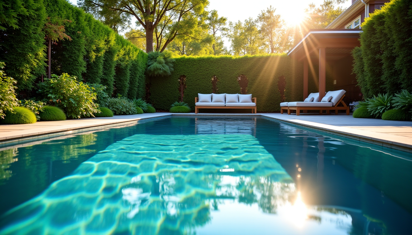 Illustration : u douce et chaude même au printemps ou — créer votre oasis : la magie des piscines à domicile